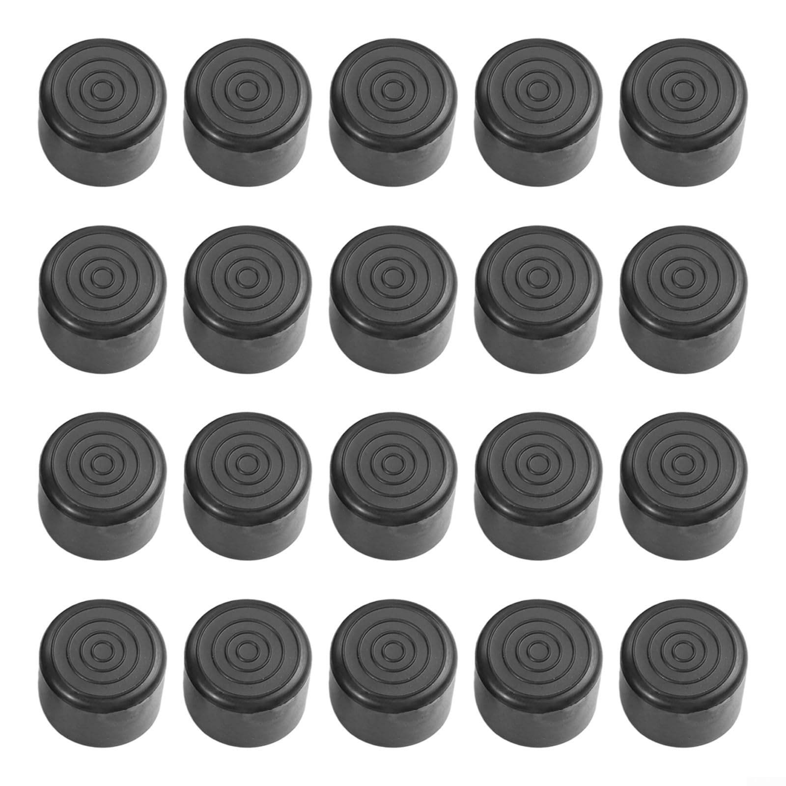 20pcs Rubber Chair Leg Cap Covers, Round PVC Furniture Foot Protectors to Prevent Scratches and Reduce Noise, Non-Slip Floor Protection Pads for Tables and Chairs(25mm)