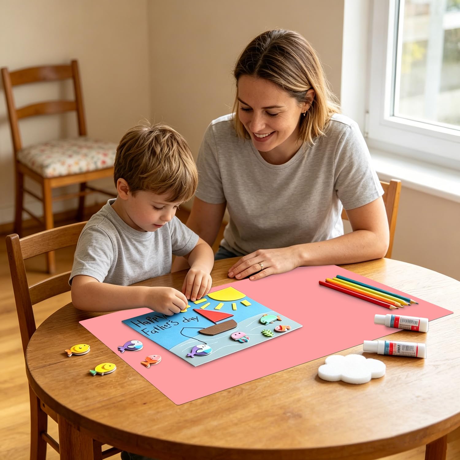 Extra große Silikon-Tischmatte, Silikonmatte für Bastelarbeiten, Kinder, Abendessen, Tischset, Schreibtisch, Arbeitsplattenschutz, hitzebeständige Backmatte, wiederverwendbar, Teigrollunterlage,