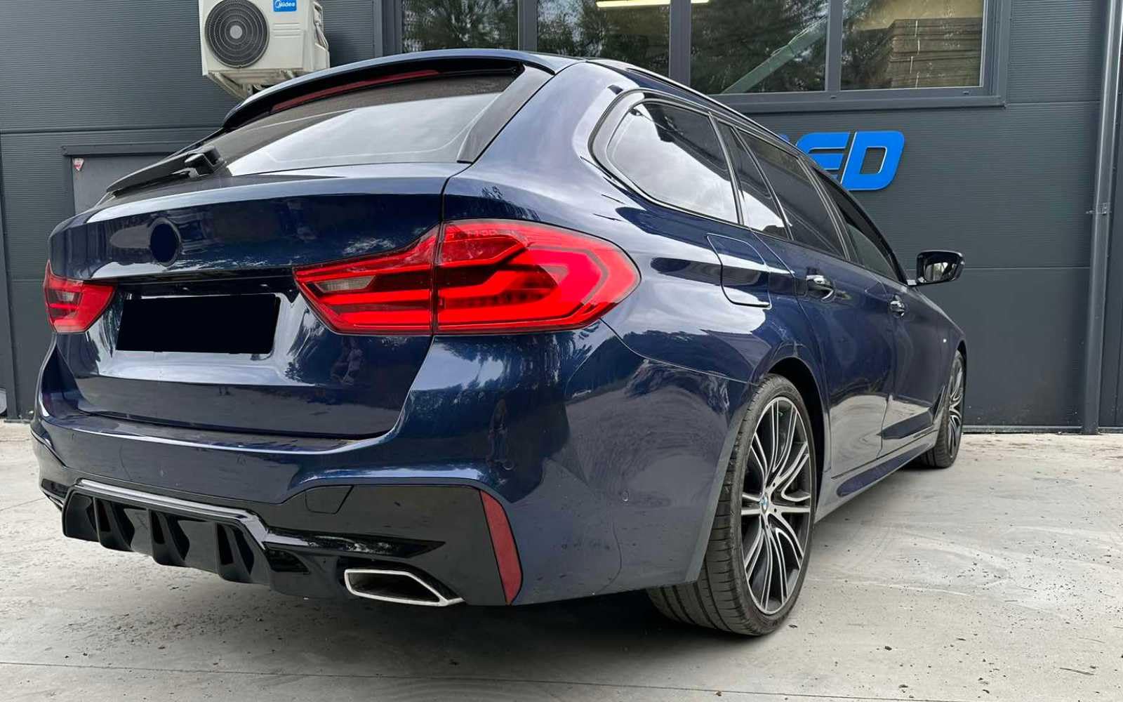 MpTuned G30 G31 Diffusor M5 Stil Glänzend Schwarz für 5er Heckstoßstange 2017- Tuning M-Sport ABS-Kunststoff