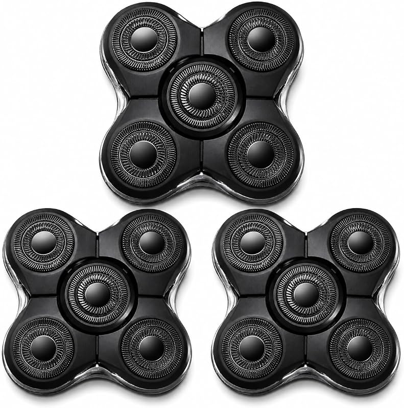 Cabeça de reposição preta com 5 cabeças rotativas para Remington XR7000/XR1500/XR1501, pacote com 3