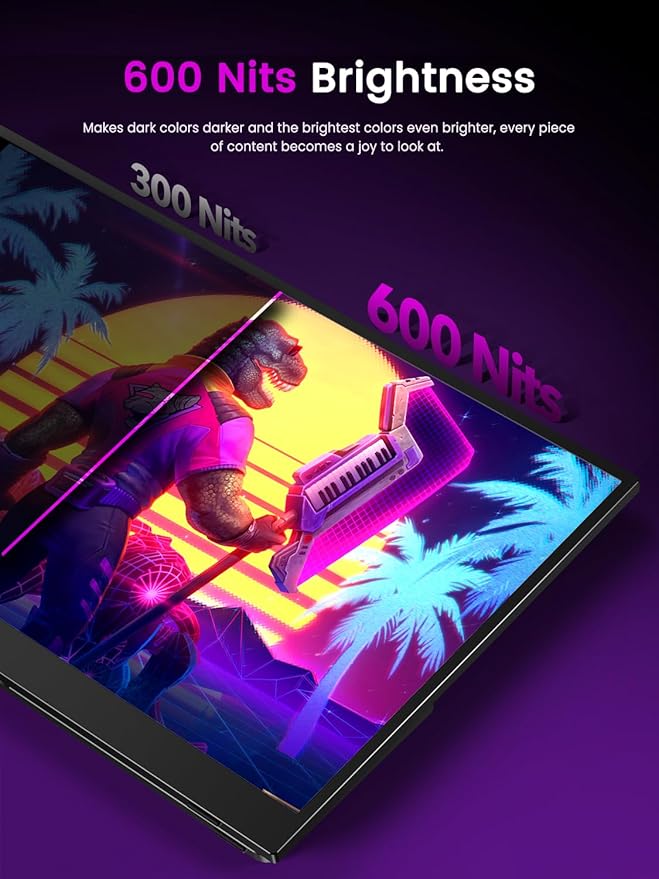 Monitor Portátil 17.3'' 4K QLED 600 Nits FreeSync miniatura 4