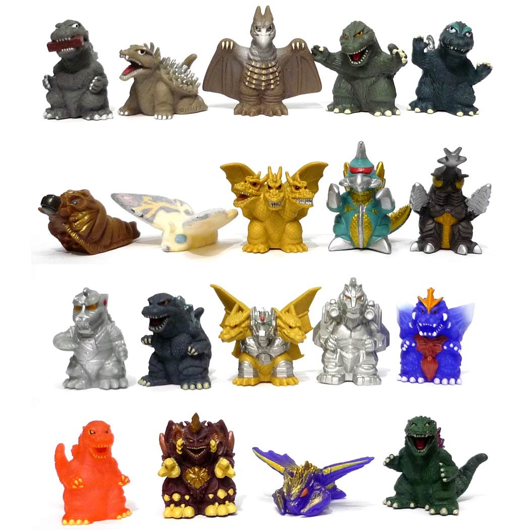 Amazon.co.jp: ゴジラ総進撃 ソフビ 指人形 全19種セット : おもちゃ