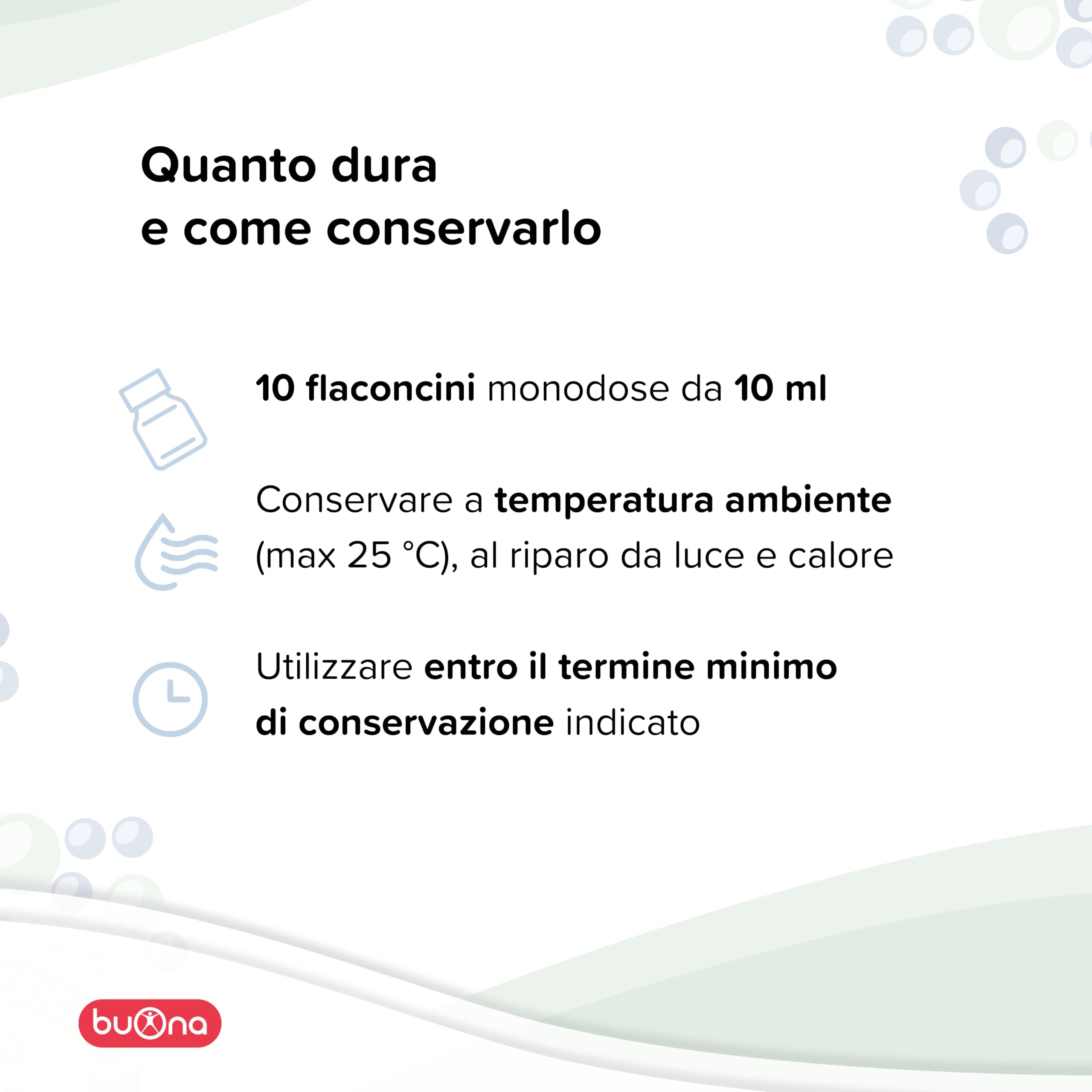 Buona Lactobif Junior 10x10ml, Fermenti Lattici Probiotici Bambini con LGG®, Equilibrio Flora Intestinale, Integratore Fermenti Lattici Bambini e Probiotici per Intestino, Senza Glutine e Lattosio