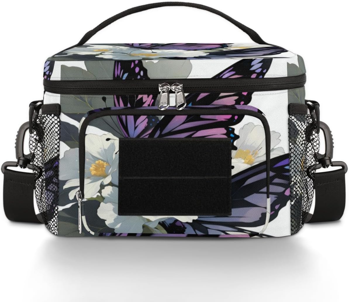Aglebo Radiant Butterfly Lunch Bag, Lunch Box, Lunch Box for Men, Cooler Bag