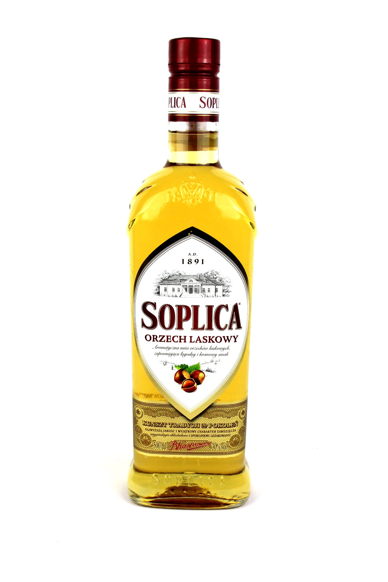 3 Flaschen Soplica Haselnuss Orzech Laskowy (3x0,5) 30% Vol.
