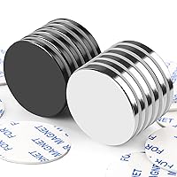 Vista 26 de LOVIMAG Imanes de disco de neodimio superfuertes, potente imán de tierras raras con adhesivo de doble cara para nevera, bricolaje, construcción