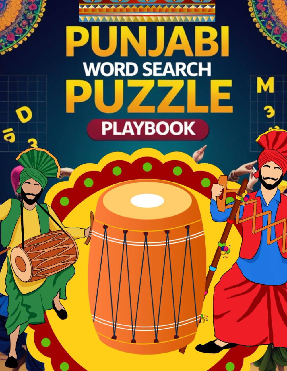 Punjabi word search puzzle playbook: Learn Punjabi Faster with Fun, Challenging & Brain-Boosting crossword Puzzles