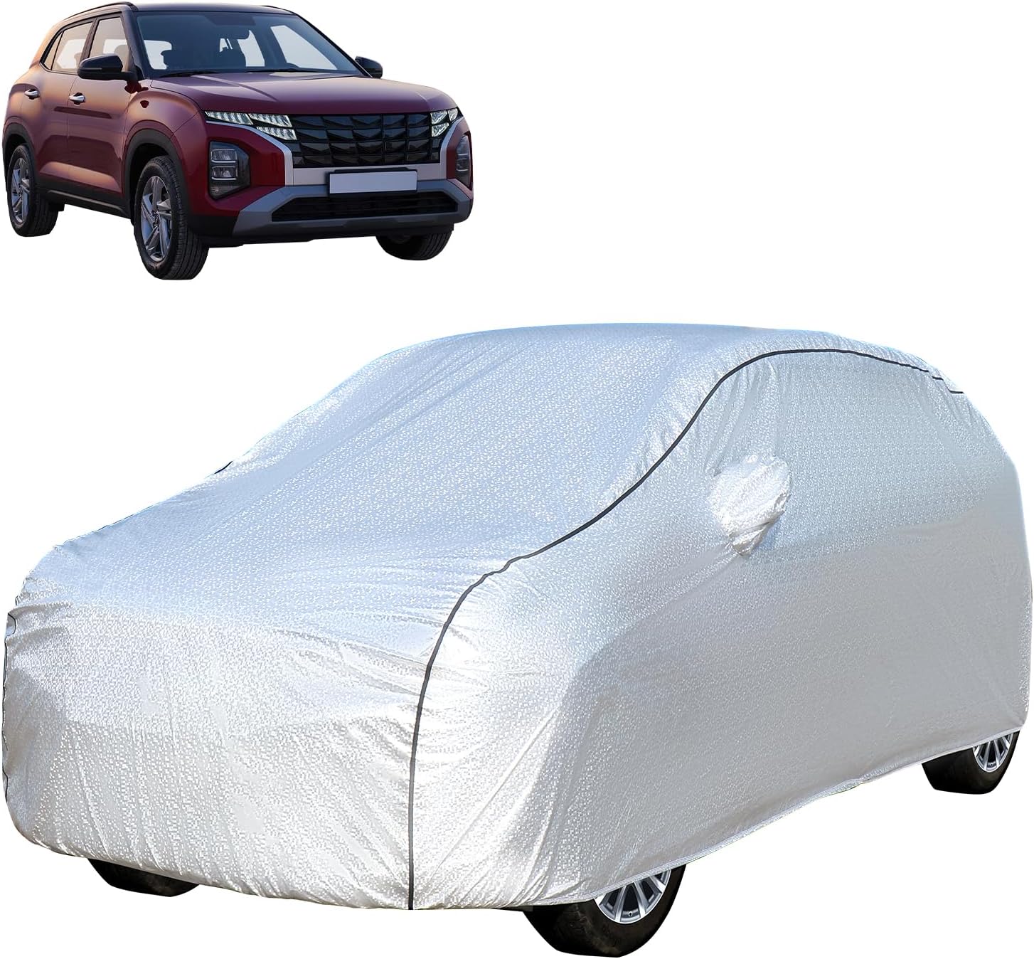 AutoFirm™ Waterproof Car Body Cover for Hyundai Creta 2025-2024 (Grey ...