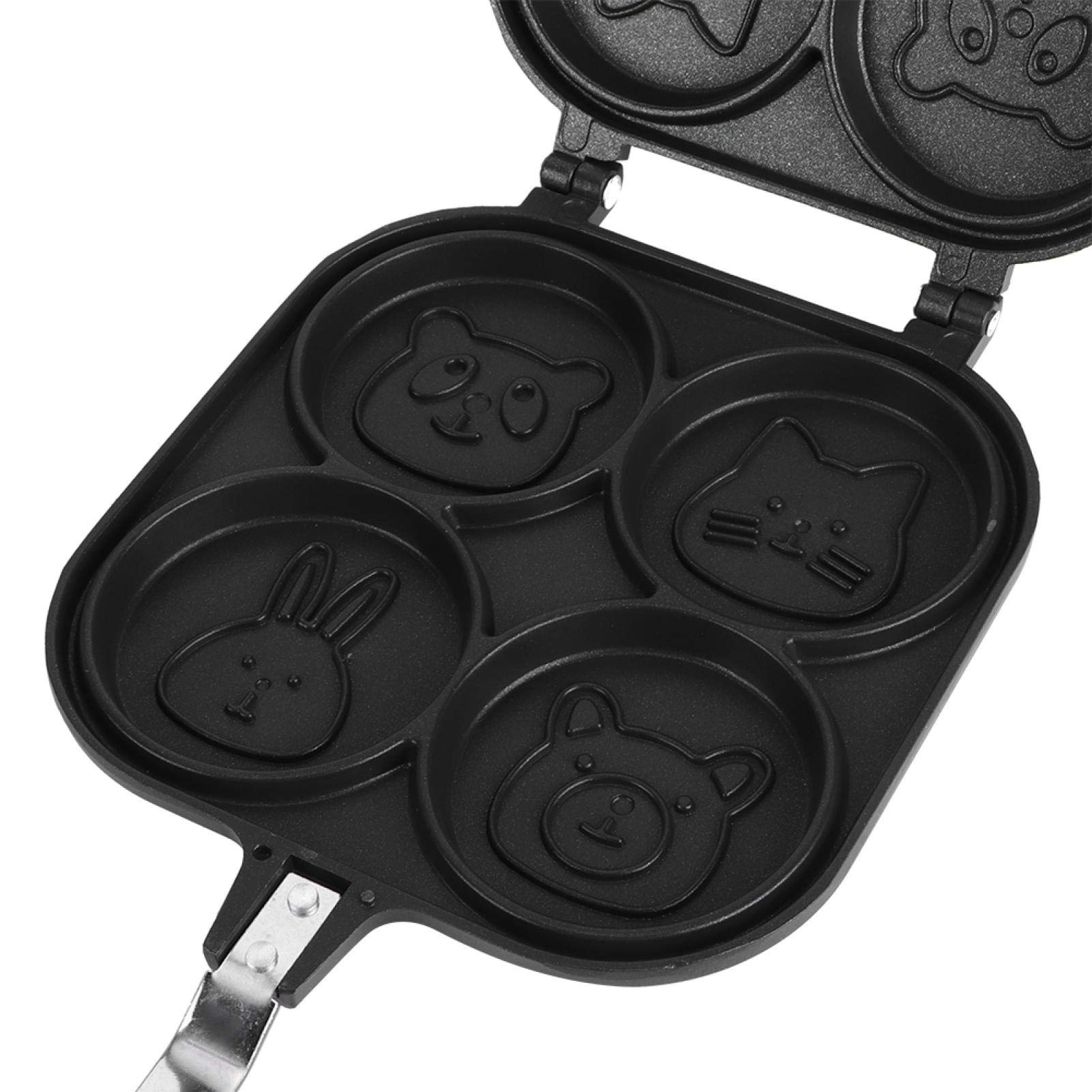 OUKENS Padella per Pancake a Doppia Faccia, Padella Antiaderente Pancake per frittelle di Uova Fritte a Doppia Faccia con Modelli Animali Carini e interessanti
