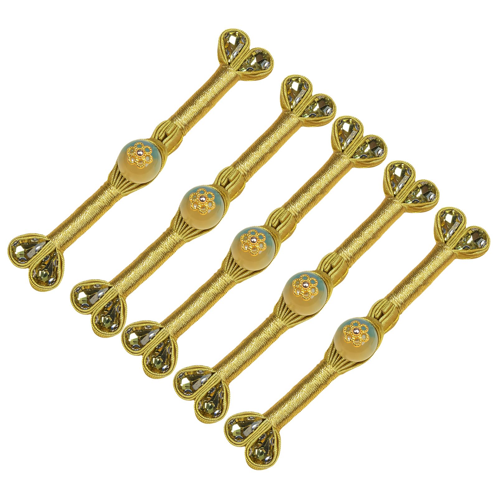 Oxxggkao C 5Pcs Heongsam Knot Button Decorative Hinese Knot Button Sewing Losure Fasteners For Dress Loaks Oat Decoration Fashion Embellishment