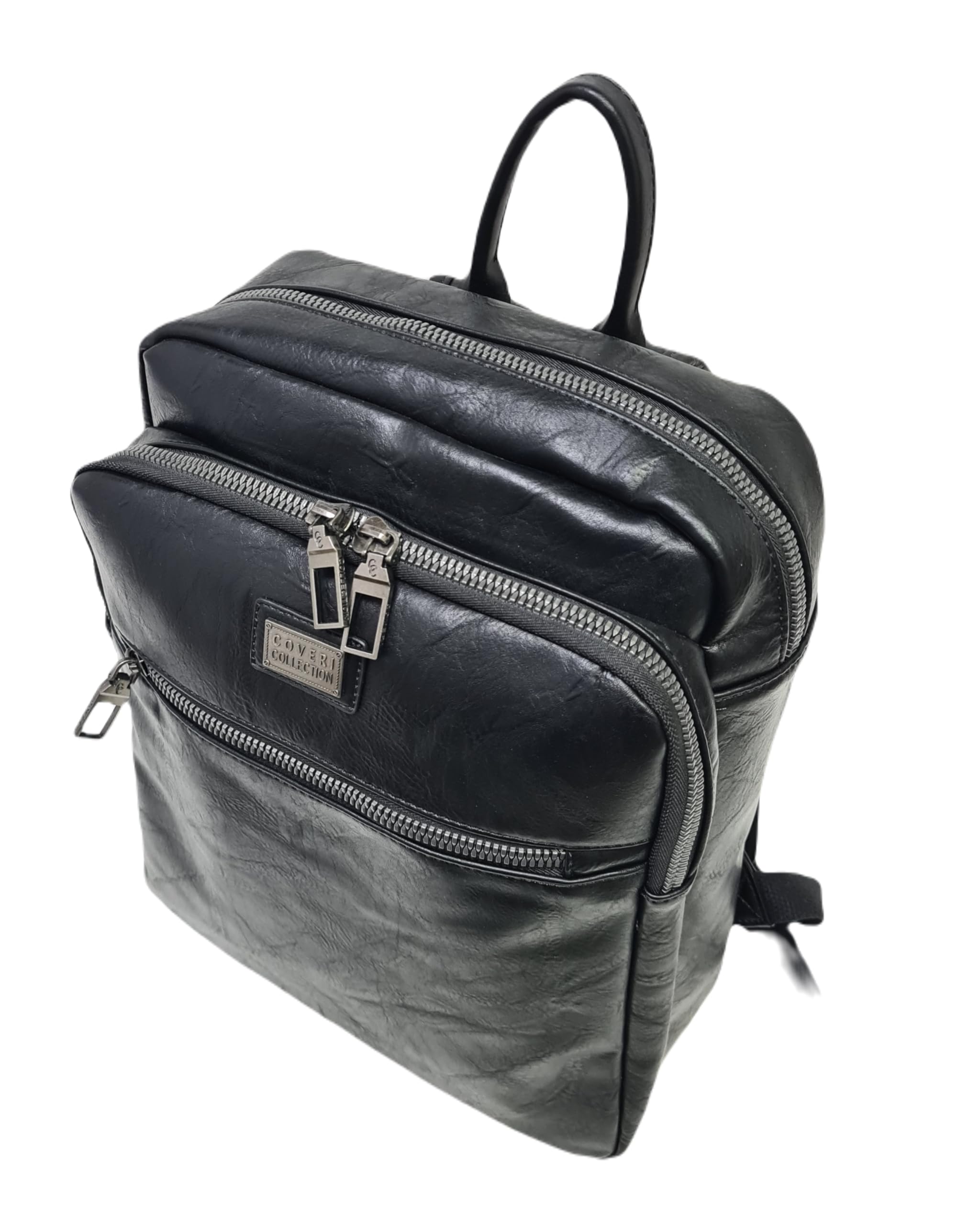 COVERI COLLECTION Zaino in Ecopelle, Dimensioni 37x29x11 cm, Ampio Scomparto con Zip, Porta Computer, Colore ART.5070-8