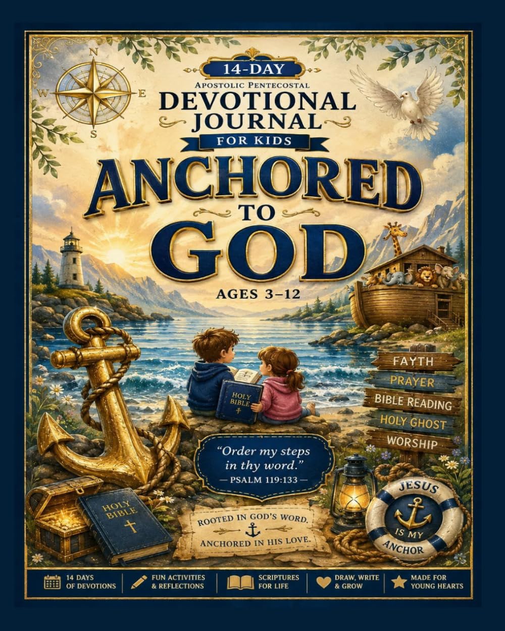 Devotional Journal for Kids: Anchored to God