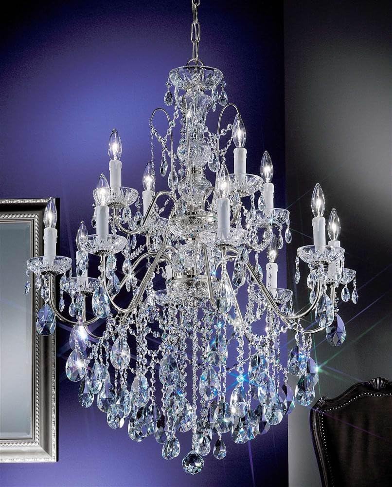 Classic Lighting 8399 GP S Daniele, Crystal, Chandelier, Gold Plated