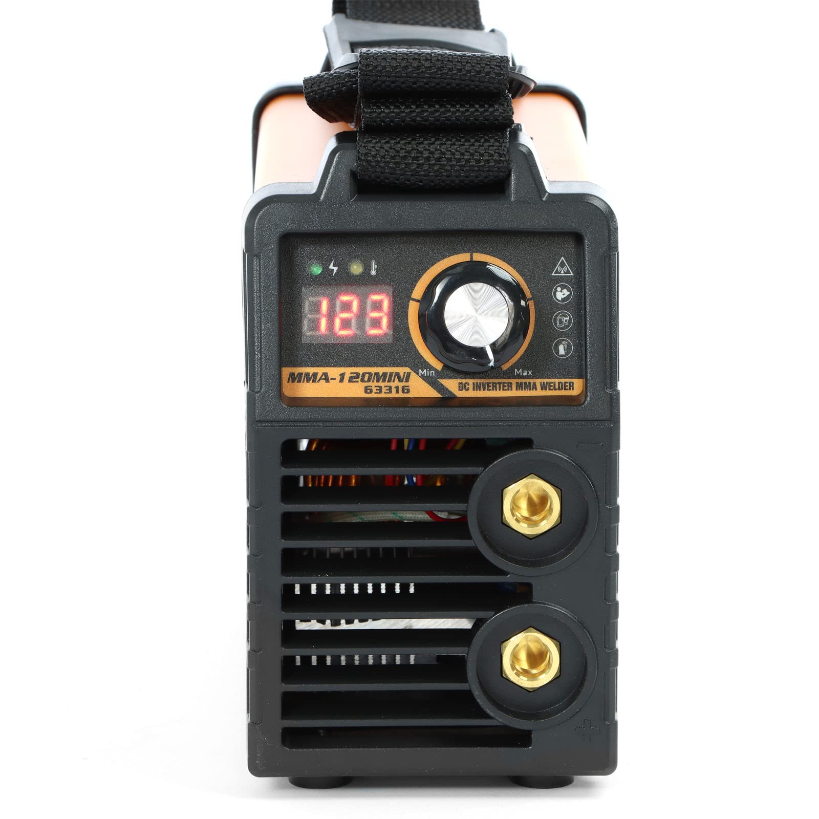 XPOtool Tragbares MMA Elektroden Schweißgerät 20-120A IGBT Inverter, E-Hand Schweißgerät mit Zubehör, Schweissgerät mit Arc-force-, Hot-start- und Anti-stick-Funktion