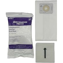 Premium Replacement Bags for Intervac Y08 Fits Models H, F, RM, GH, and GF - Contains 5 Cloth Bags, Aftermarket Replacement for Y08-5