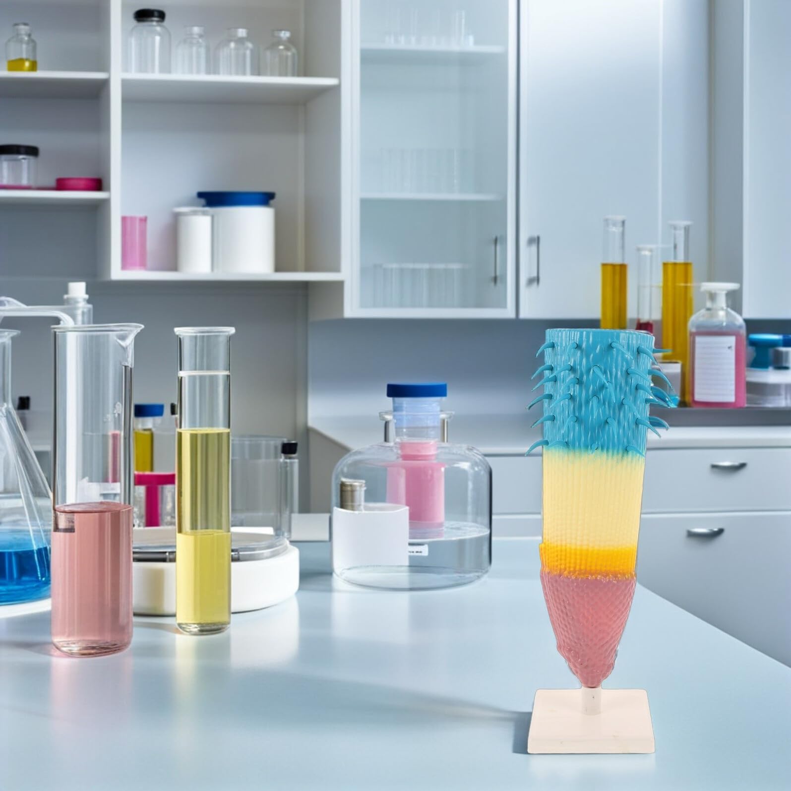 BESTonZON Sezione Radice Mais Realistico per Laboratori Biologia Strumento Didattico Precisione per Studio Anatomia Piante e Esperimenti Scolastici