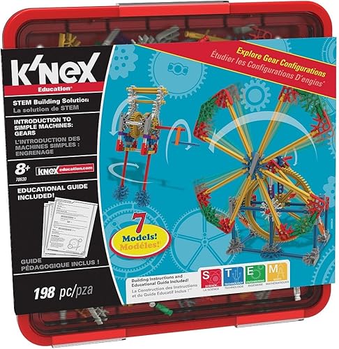 Miniatura 8 de KNEX Education - Introducción a máquinas simples juego de palancas y poleas  178 piezas  Para grados 3-5  Juguete educativo de construcción