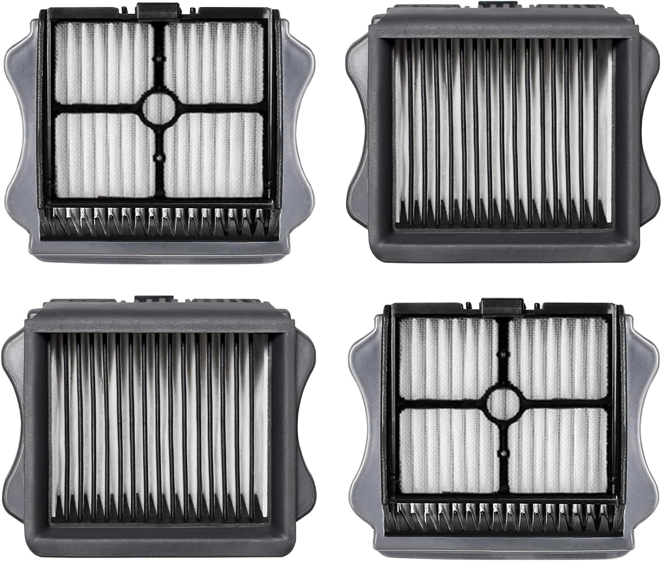 keluke Vacuum Filter Replacement Compatible with Tineco iFloor 3, Floor ONE S3 & Floor ONE S5, Floor ONE S5 Pro Cordless Vacuum Cleaner, 4 Pack Replacement Filters