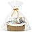 LANDNEOO Small Woven Basket with Gift Bags and Ribbons, Empty Decorative Gift Chest Box, Cute Baby Gift Basket for Nursery, Cotton Rope Room Shelf Storage Basket with Handles, 12x 8x 5, Yellow