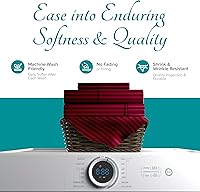 Vista 53 de Carressa Linen Sábana bajera ajustable 100% algodón tamaño King – Sábana bajera de 800 hilos King de algodón, lujosamente suave, refrescante