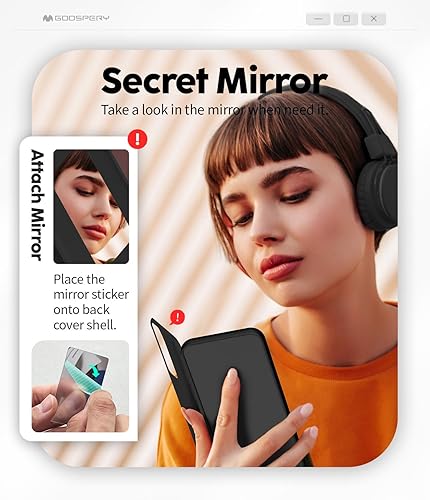 Miniatura 465 de GOOSPERY Parachoques magnético para puerta compatible con Galaxy S23, tarjetero tipo cartera, cierre automático, protección de doble capa resistente