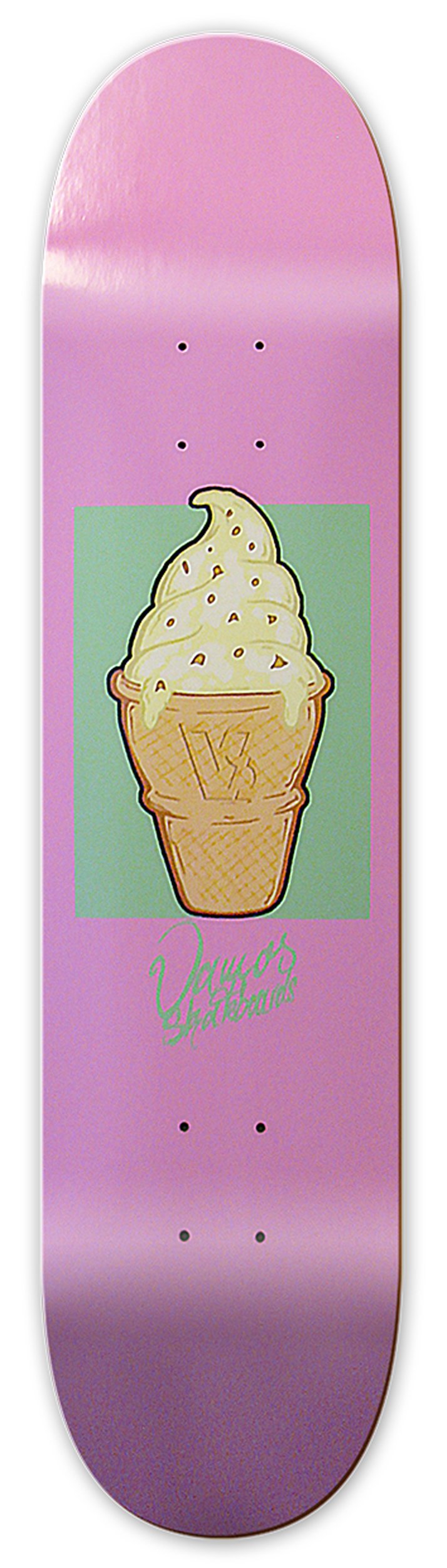 Skateboard Deck | Ice Design | 100% Canadian Hardrock Maple | mit Griptape | Diverse Größen