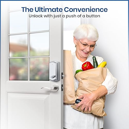 Miniatura 6 de Cerradura de puerta remota inteligente para cerrojo existente, se instala en 30 segundos, disfruta de una entrada automática sin llave con
