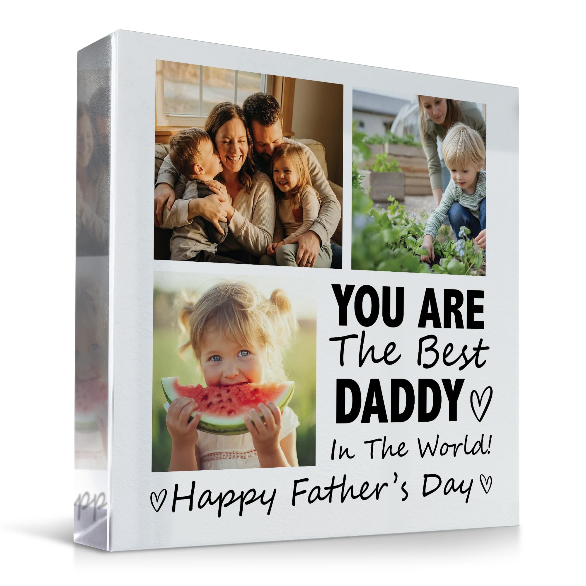 Red Ocean Daddy Gifts For Fathers Day Personalised Photo Plaque Gift For Him Gift For Daddy From Daughter Son Thank You Gift Keepsake