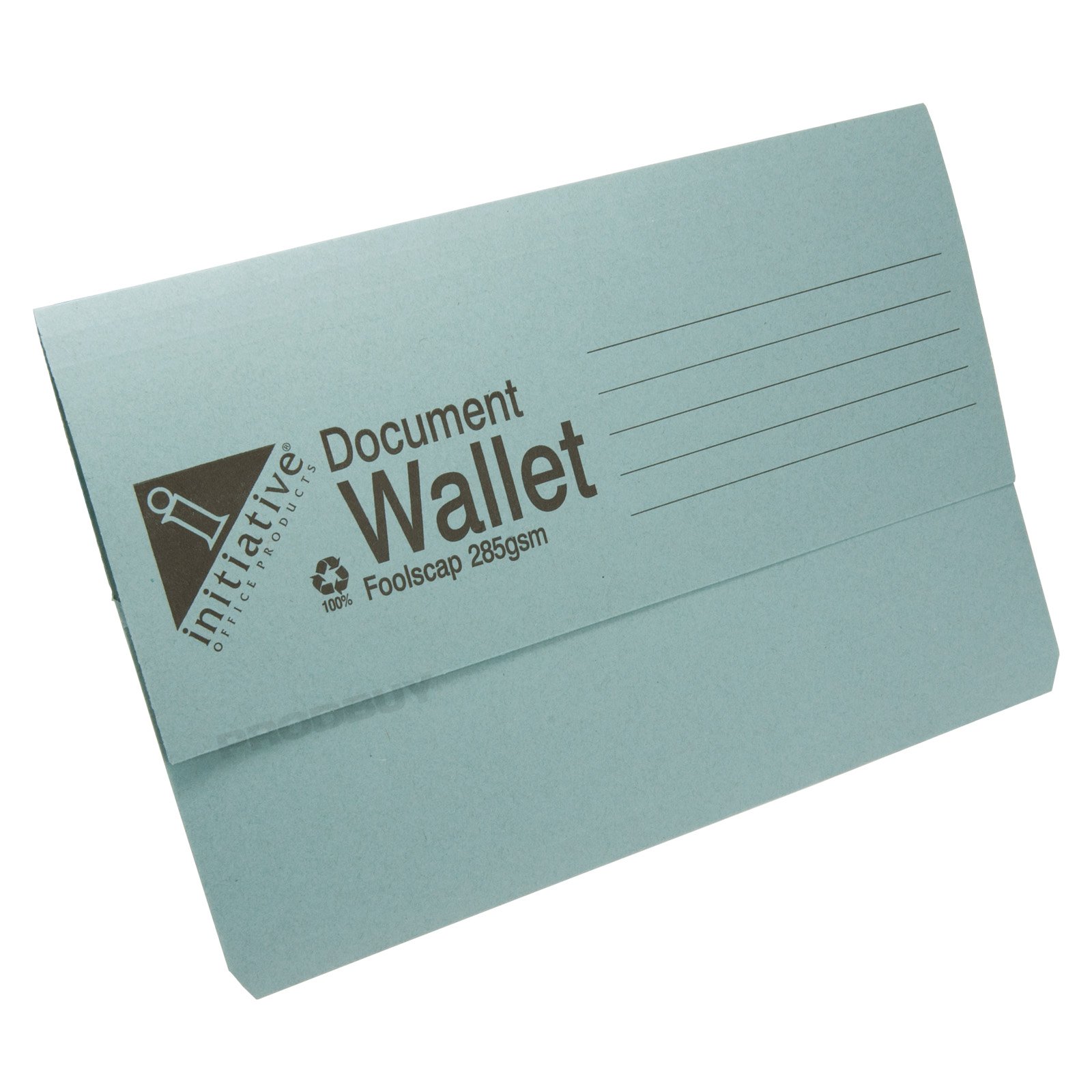 25 x 285gsm Foolscap Premium Document Wallets A4 Paper Storage Files Folders (Blue) โ image 1