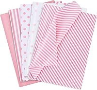 Vista 12 de BEISHIDA 100 hojas de papel de seda de oro rosa y blanco a granel, papel de seda de rayas de sarga con puntos de oro rosa para bolsas de regalo