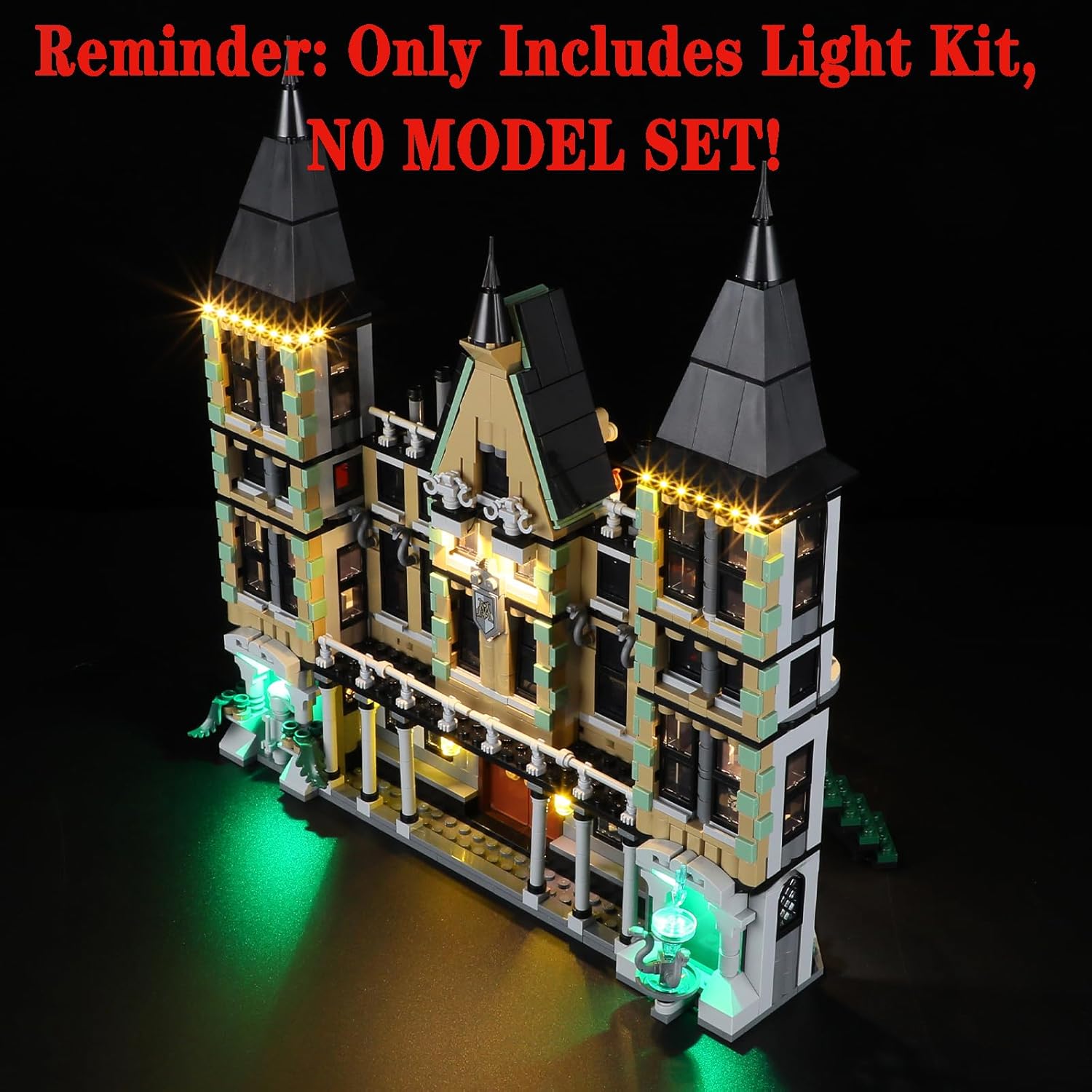LED Light Set Compatible with Lego 76453 Malfoy Manor Building Blocks Model - Model Set NOT Included