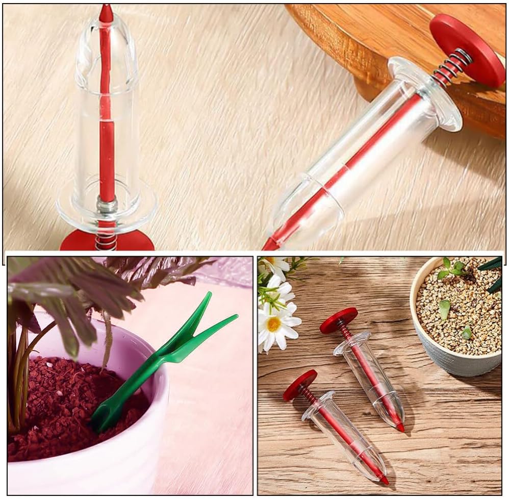 SUPVOX 1set Mini Handheld Seed Spreader Tool for Easy Planting Lightweight and Convenient Garden Dispenser for Home Use Includes Red Seed Spreaders and Handy Tools