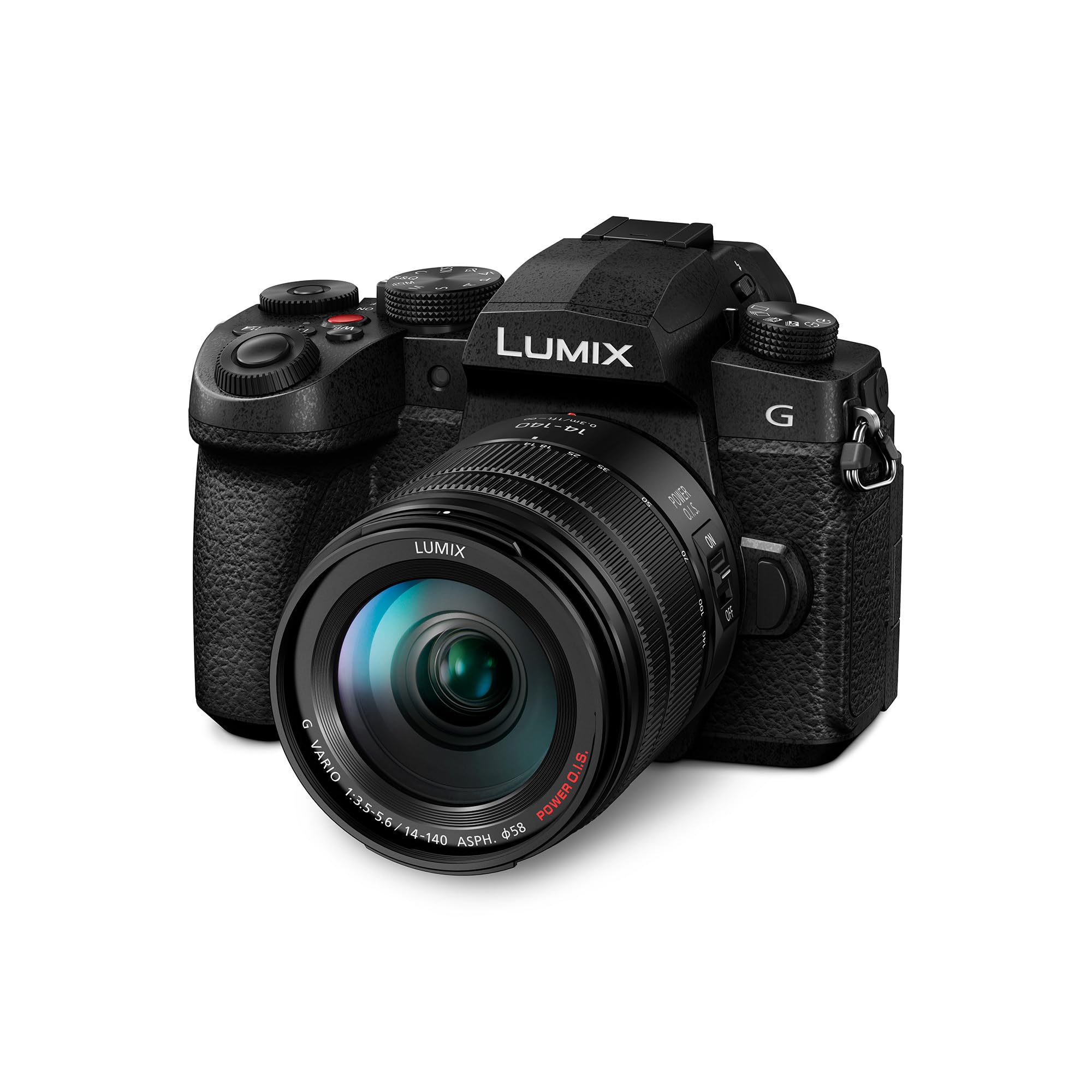 Panasonic Lumix G97 | Appareil Photo Hybride + Objectif Lumix 14-140mm (Capteur 4/3 20MP, Double stabilisation, Viseur OLED Vidéo 4K illimité, Vlog-L, Wi-FI, Bluetooth, Tropicalisé) Noir