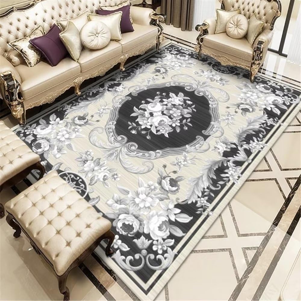 Tapis résistant aux acariens rouge 120x160cm pour chambre
