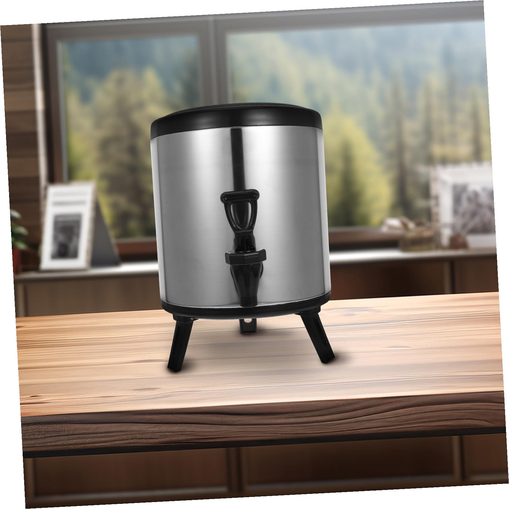 Cabilock Dispensador de Bebidas de Acero Inoxidable de Doble Capa para Bebidas Calientes y Frías para Catering y Eventos Comerciales Extracción Fácil y Alta Resistencia la Corrosión