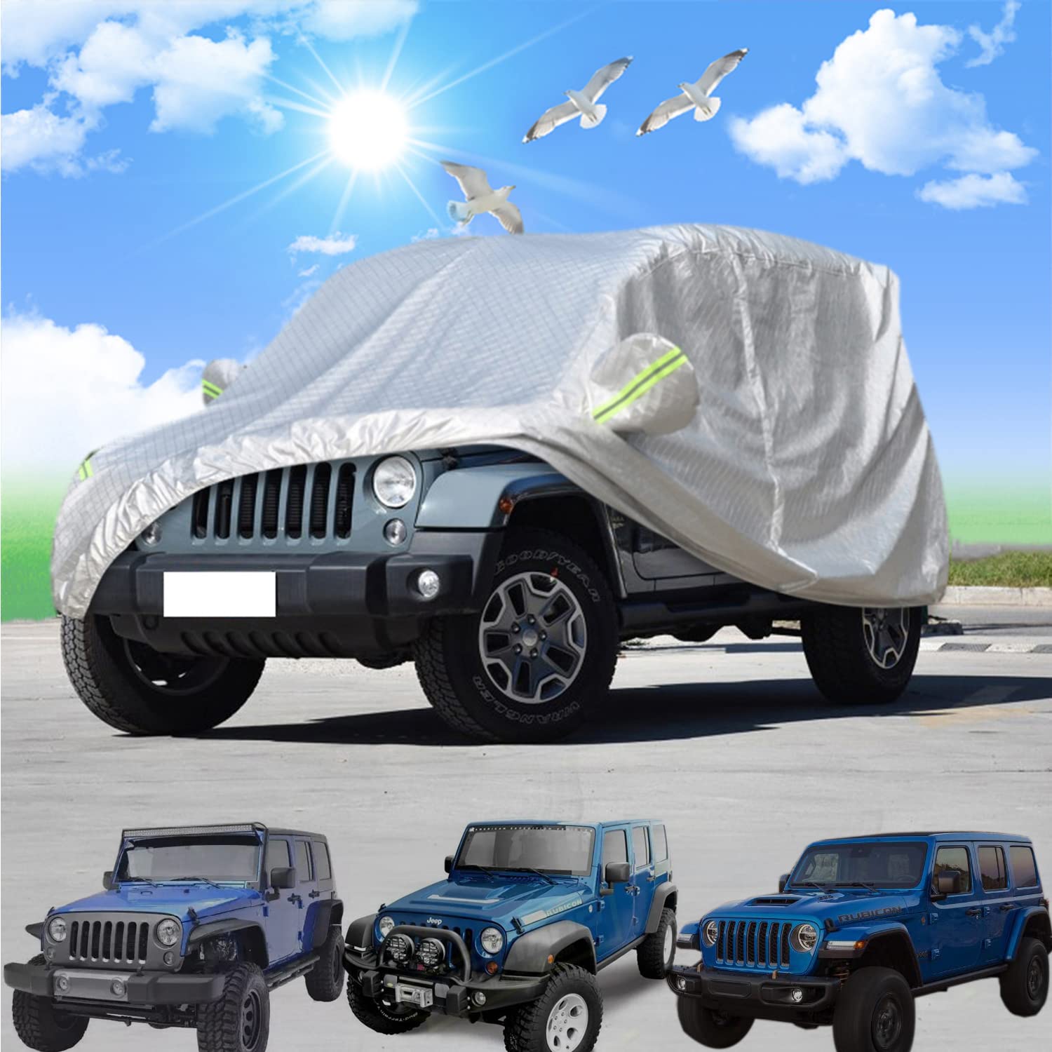 Amazon.co.jp: YOCTM ボディカバー ジープ ラングラー（Jeep Wrangler 