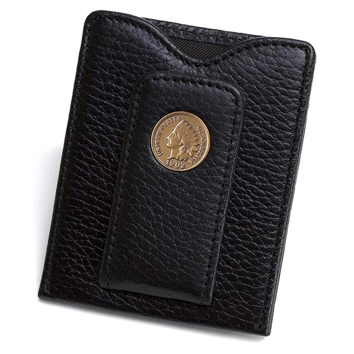 Indian Head Penny Money Clip Wallet (ONE SIZE, BLACK)
