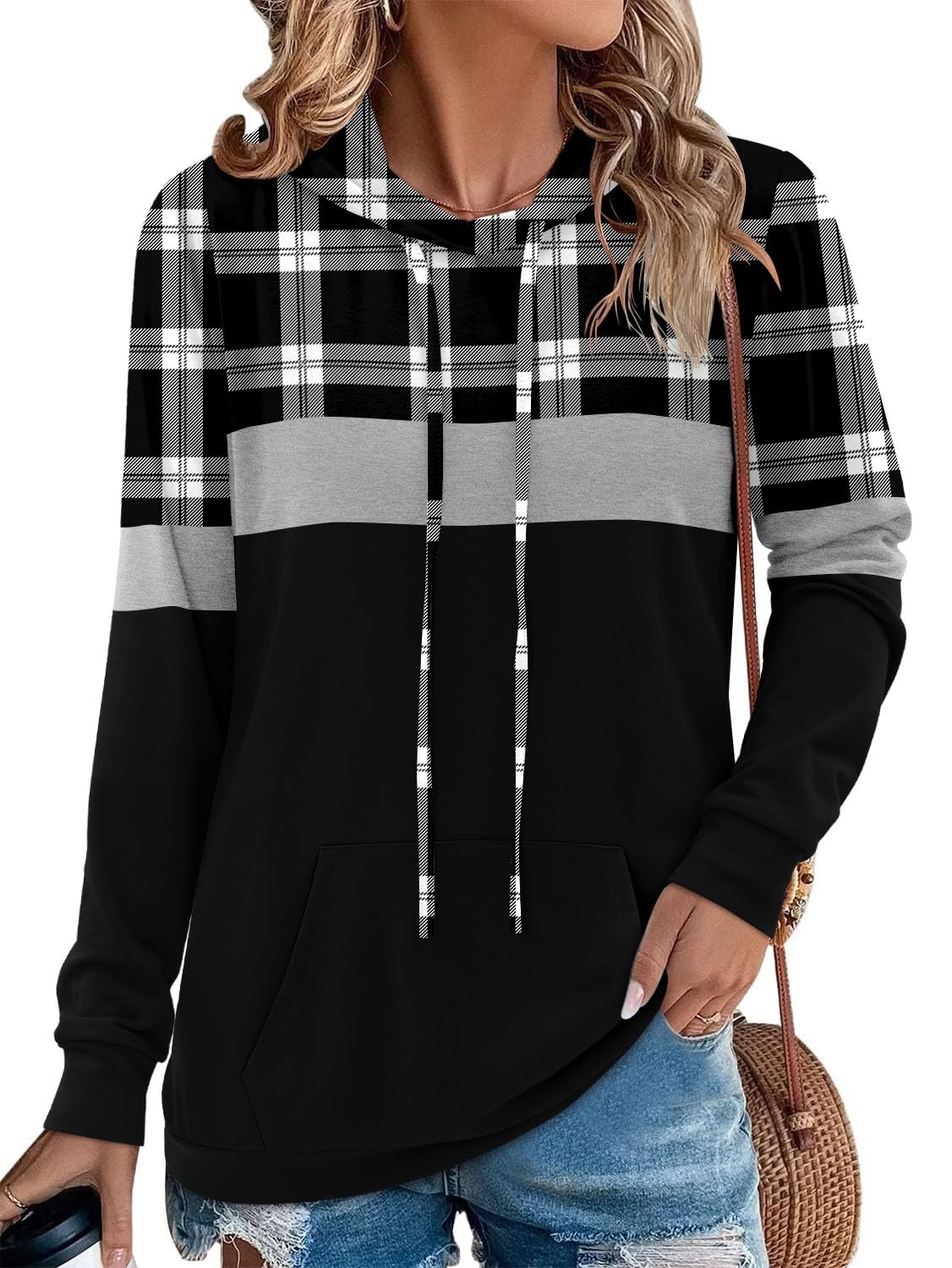Angerella Long Sleeve Hoodies for Women Pullover Hooded Sweatshirts