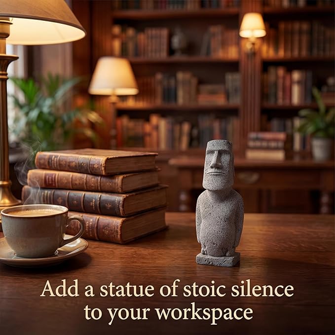 Estatua Moai de Isla de Pascua, resina tamaño grande miniatura 5
