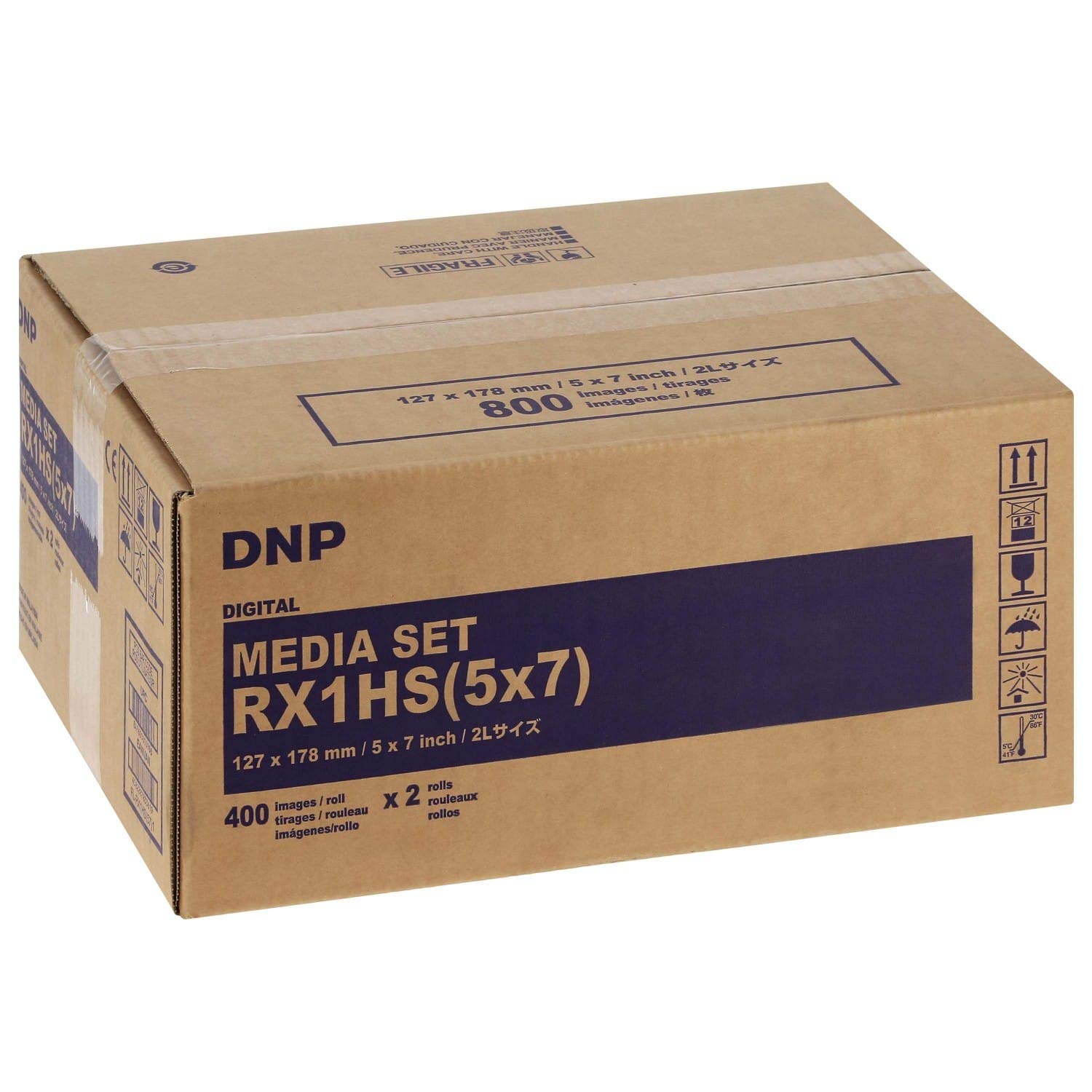 Consommable thermique DNP pour DS-​RX1 HS 13x18cm - Carton de 2 x 400 tirages