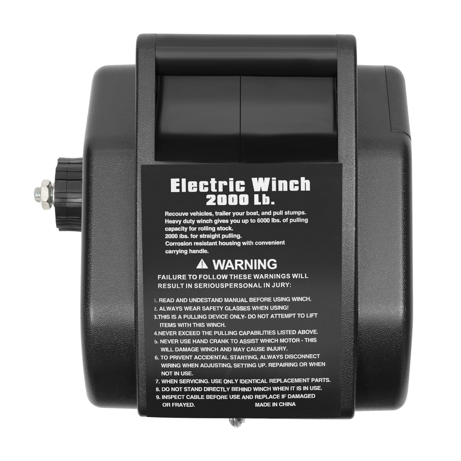 Amazon.co.jp: 電動ウインチ 12v 電動ボートウインチ 2000/3500 