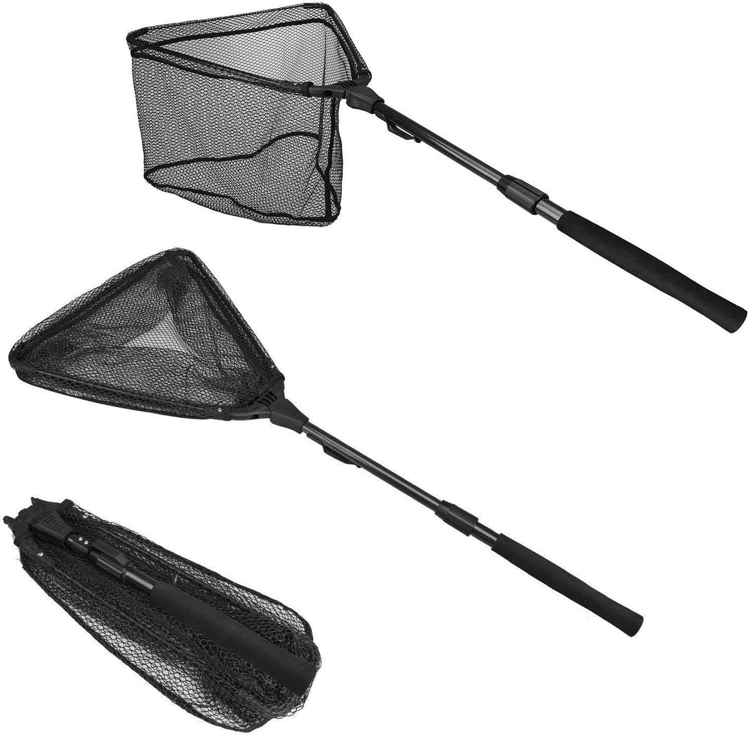 PLUSINNO Fishing Net Fish Landing Net, 212pcs Fishing Tackle Kit with Tackle Box