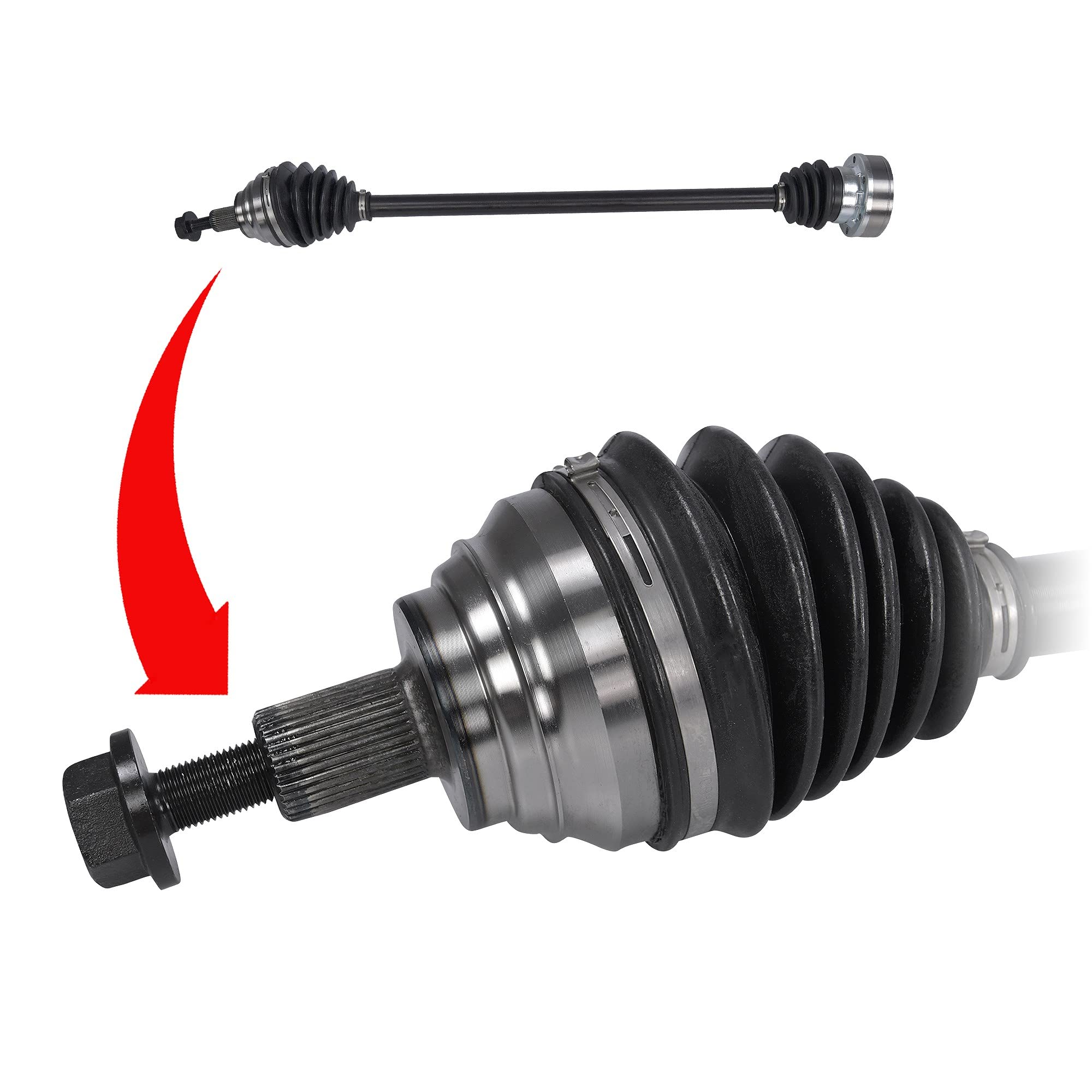 ATEC Germany 2x Antriebswelle vorne links & rechts Gelenkwelle,