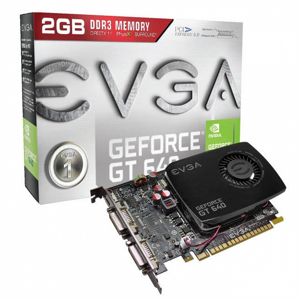 Evga Geforce Gt 640 Graphic Card - 901 Mhz Core - 2 Gb Ddr3 Sdram - Pci Express 3.0 X16 - 1782 Mhz Memory Clock - 2560 X 1600 - Fan Cooler - Directx 11.0, Directcompute 5.0, Opengl 4.2, Opencl - Hdmi - Dvi