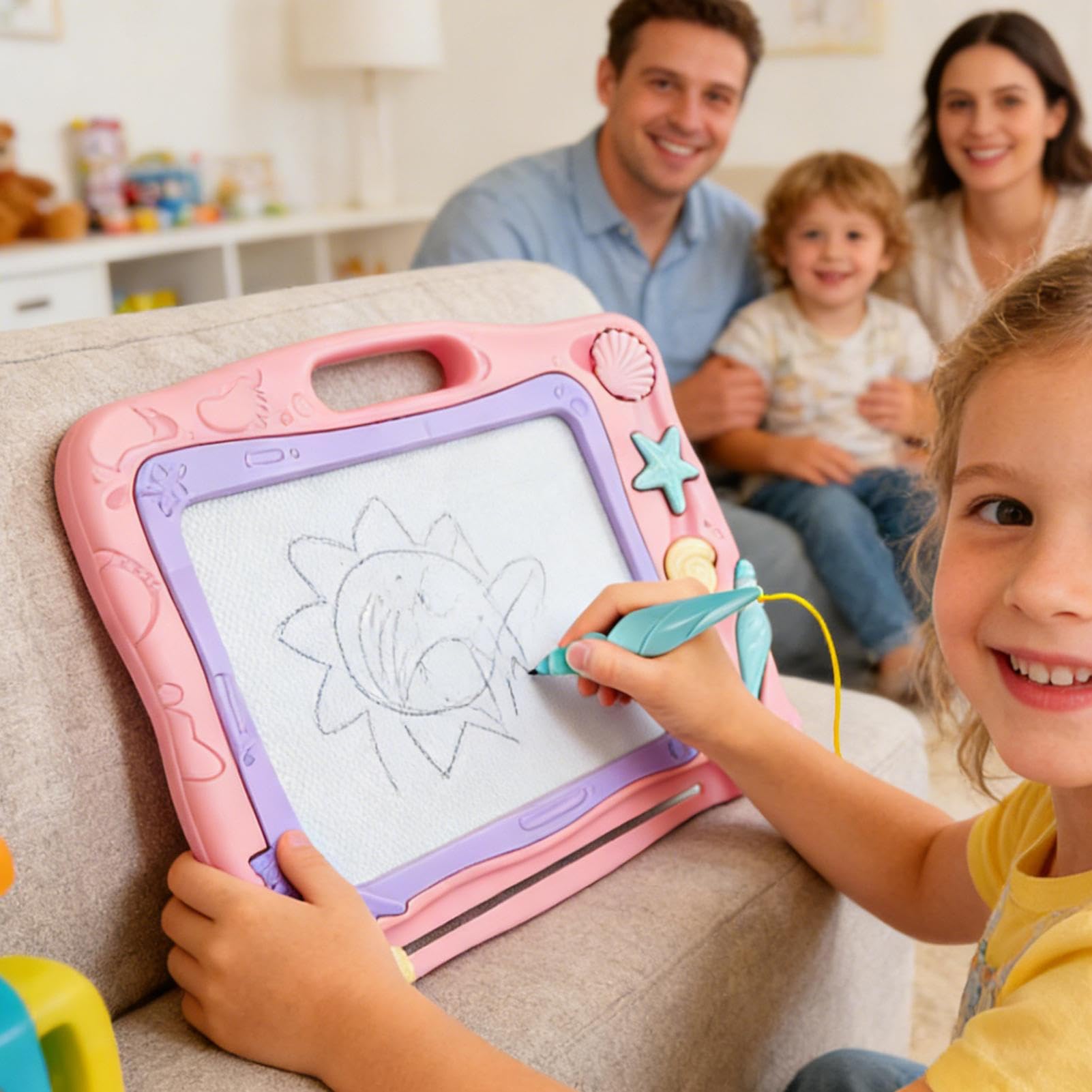 Lavagna Da Disegno Divertente Tavoletta Magnetica Per Pittura Con Penna E | Lavagna Magnetica da Disegno Regalo Bambini Natale Capodanno Compleanno