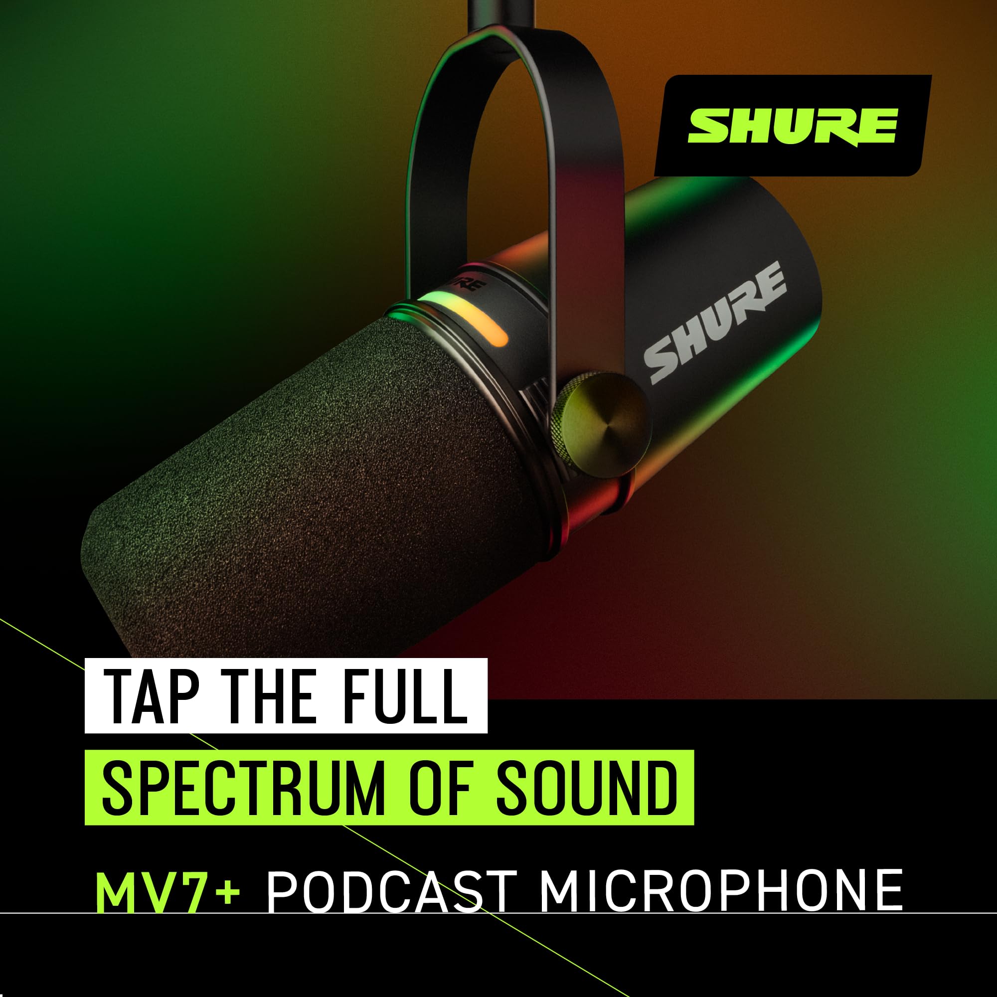 Shure MV7+ Podcast Mikrofon-Verbessertes Audio, LED-Touchpanel & RØDE PSA1 Brazo de Estudio Profesional