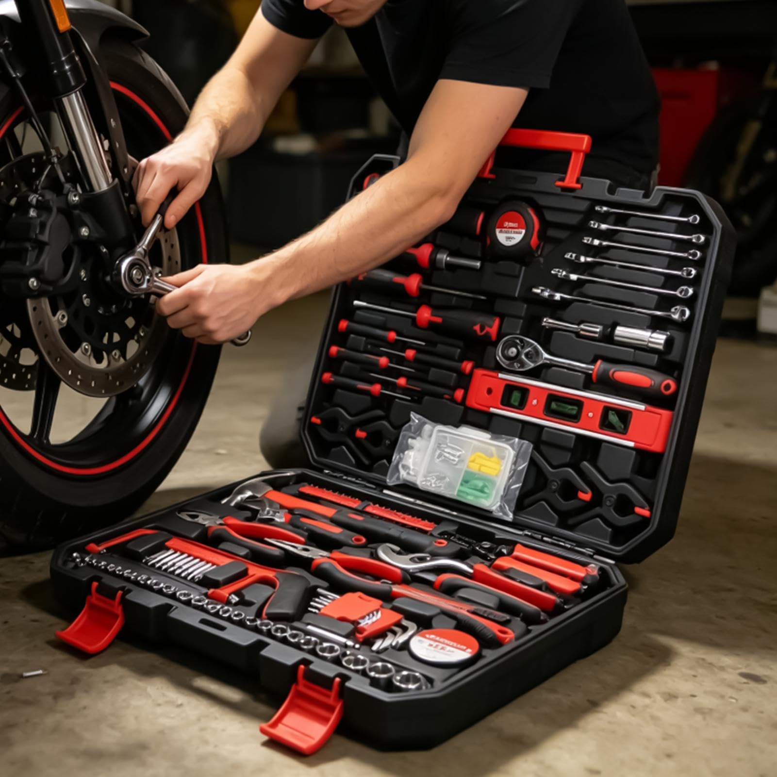 Kit d'outils ménagers 328 pièces multifonctions