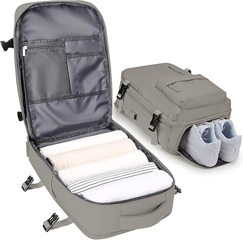 VGCUB Mochila de transporte, mochila de viaje grande para mujeres y hombres, aprobada por aerolíneas, mochila de gimnasio, mochila impermeable para