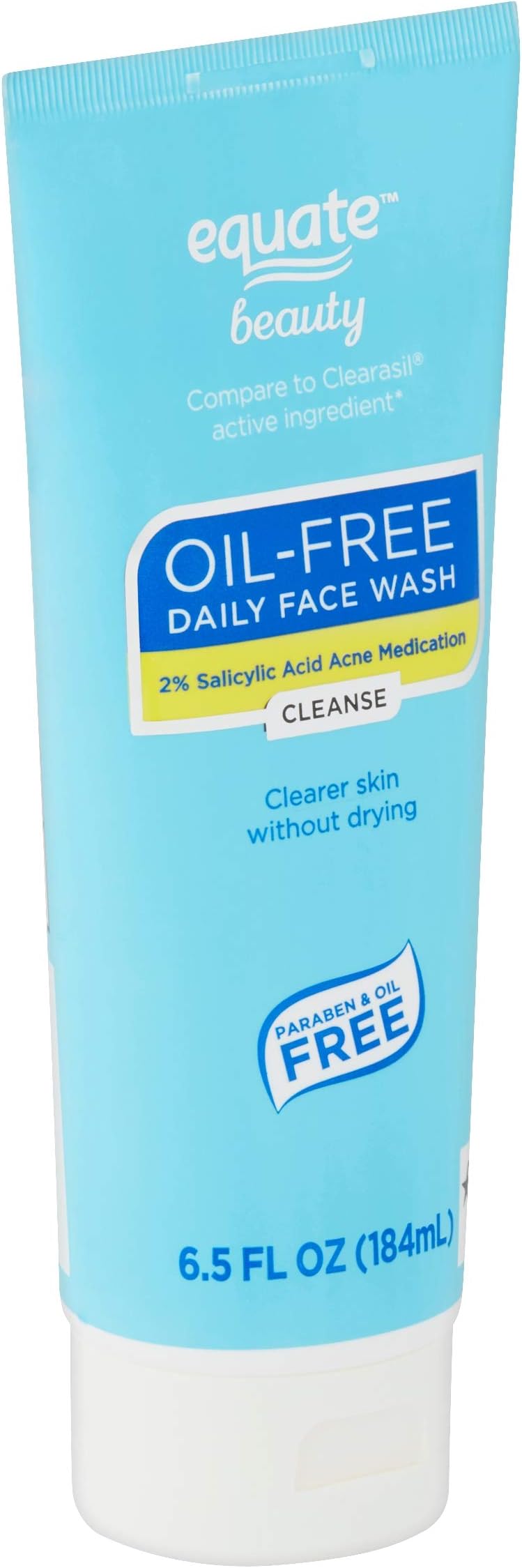 Equate Beauty Oil-Free Daily Face Wash Cleanser, 6.5 fl oz (Pack of 2)