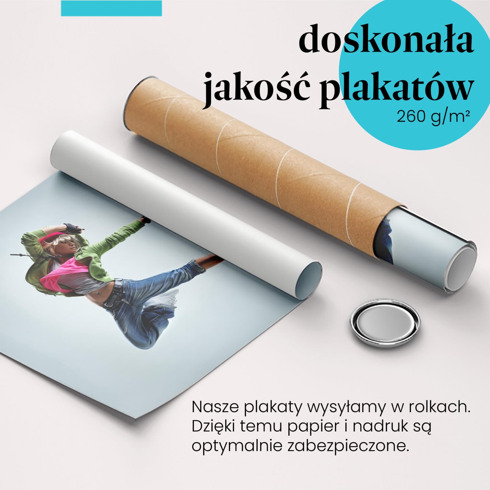 Postereck - 0195 - Hip hop, tancerz, muzyka, street dance, kobieta. Wydruk, Druk, Sztuka Ścienna, Dekoracja. - ekran - 75,0 cm x 50,0 cm